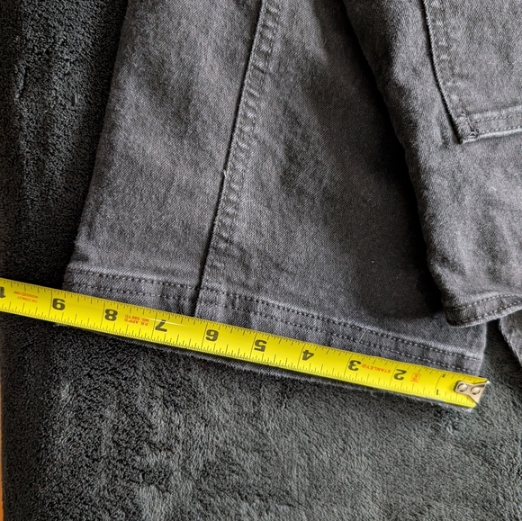 Black Distressed Denim Floral Patch Overalls Indie Boho Chic Cottage core Large - Picture 9 of 15